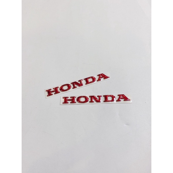 Cặp tem chữ Honda nổi 10x1cm dán trang trí xe máy Vario, Víion...