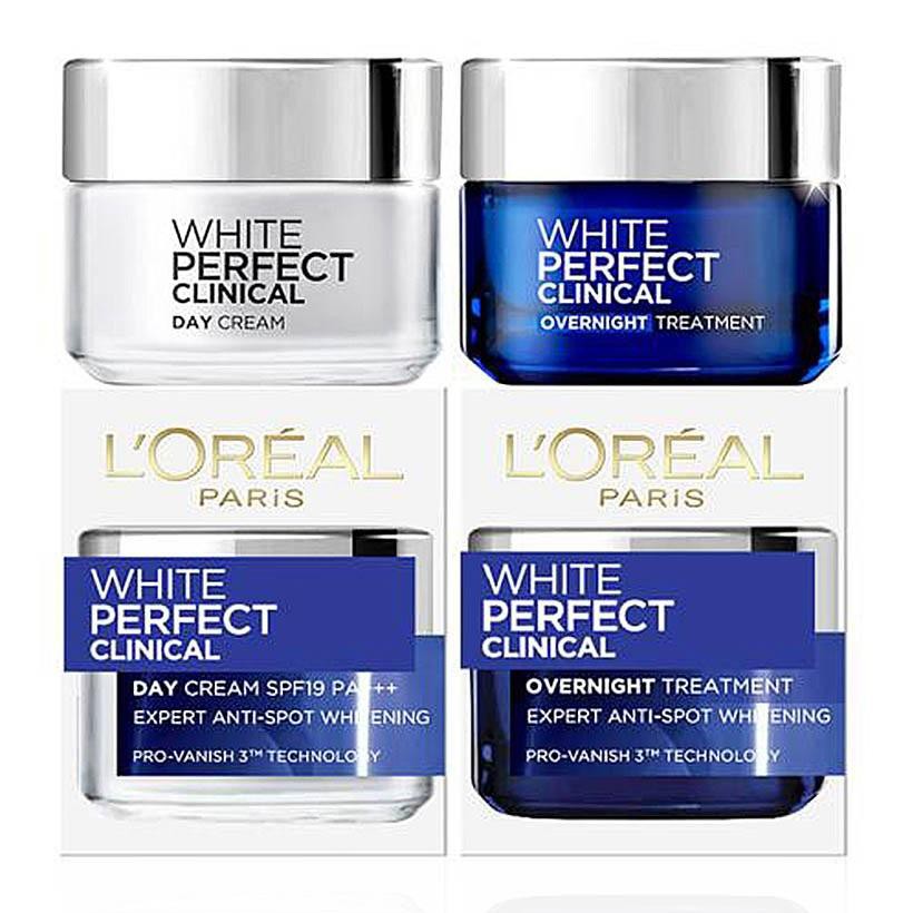 Bộ đôi kem dưỡng Sáng Da ngày đêm L'Oréal White Perfect Whitening