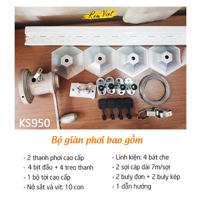 (CHÍNH HÃNG) Giàn Phơi Thông Minh Hoà Phát Siêu Bền KS950