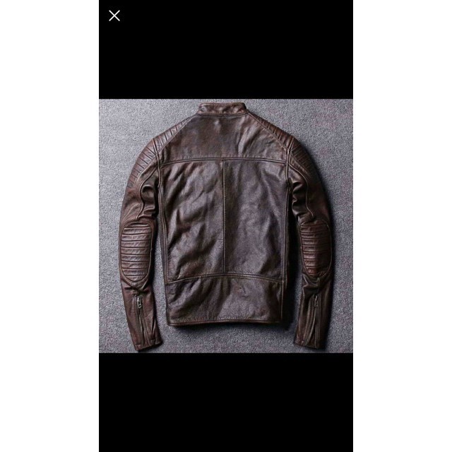 Áo da bò jacket biker - NDD leather