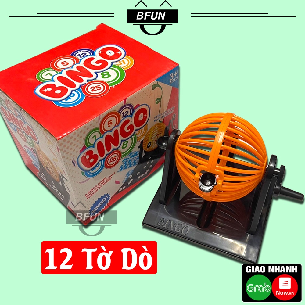 Cờ Lô Tô 90 Số BINGO HỘP ĐỎ - Lồng Quay Lô Tô Nhựa,Lồng Quay Xổ Số Loto - Đồ Chơi Giải Trí BFUN