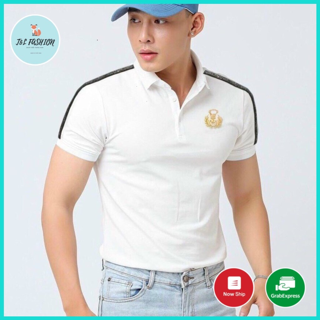 Áo Thun Nam Cổ Bẻ, Áo Polo Nam Tay Ngắn vải cotton phong cach hàn quốc T&L store m9