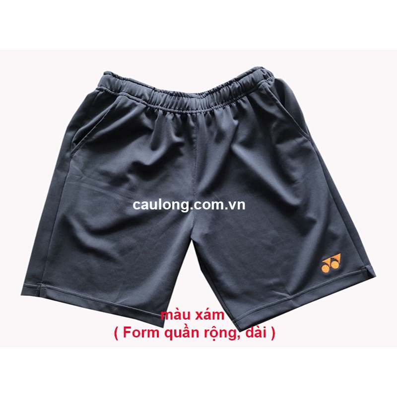 Quần Short Cầu Lông Nam Yonex 666 Màu Xám ( Form Lớn hơn Form bình thường 1 size )