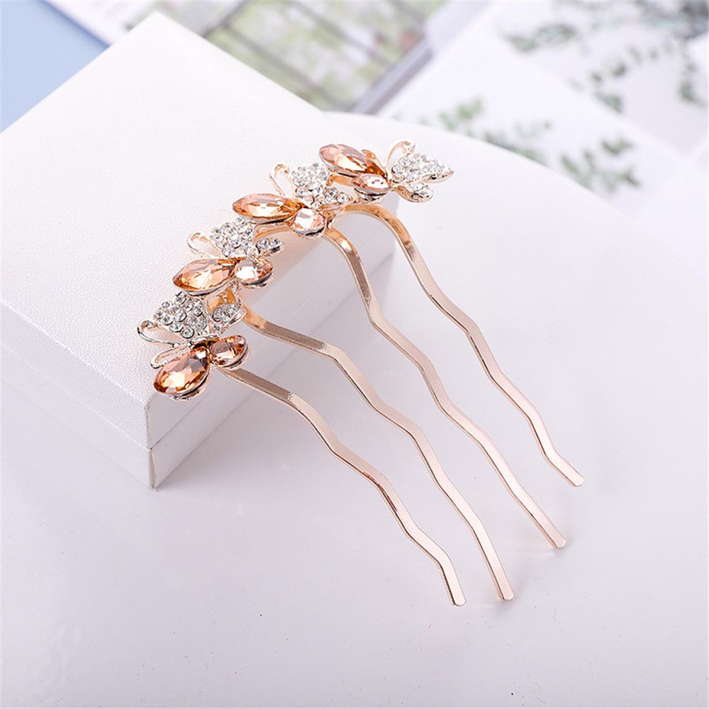 Lược cài tóc hình bướm / chim công sang trọng cho cô dâu