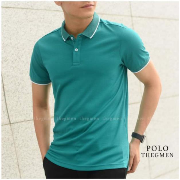 ✾ Áo Polo cotton liquid, Áo thun (pull) nam cộc tay GMEN cao cấp, cổ bẻ ✾