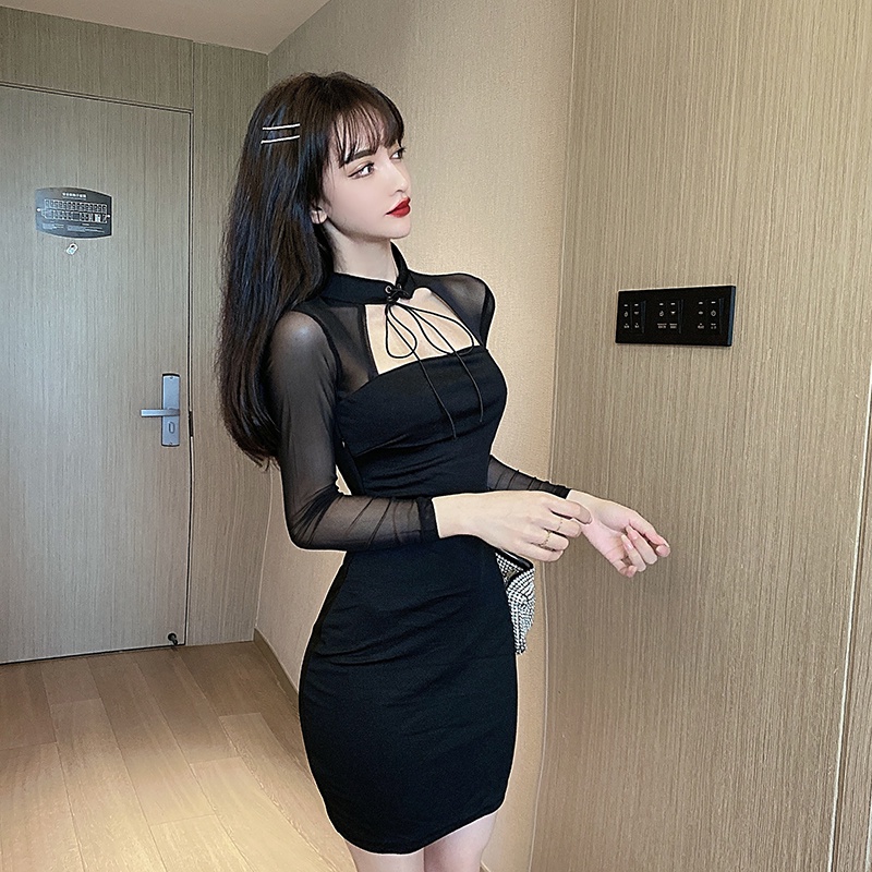 DUNEA Đầm Ren Lưới Xuyên Thấu Gợi Cảm Cho Nữ