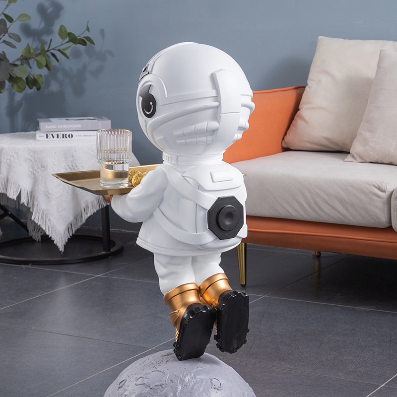 Khay Đựng Chìa Khóa Bằng Nhựa Resin Hình Phi Hành Gia Trang Trí Phòng Khách