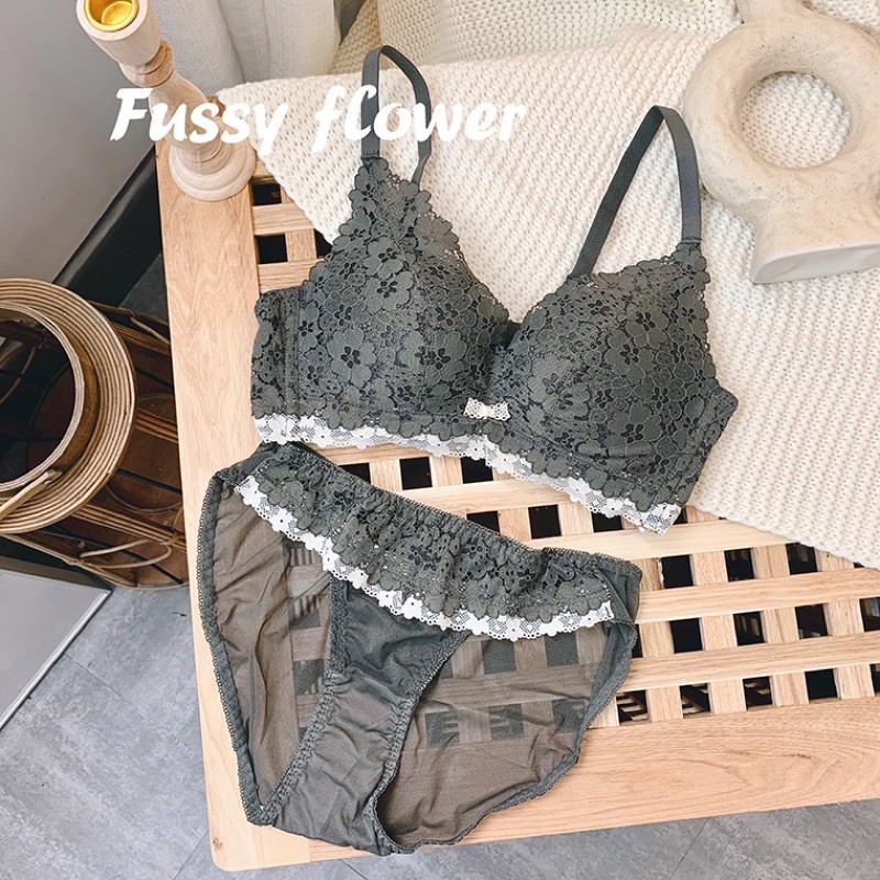 Áo lót fussy flower -có kèm quần - RUBYCHARM-BG-693577-2880 | BigBuy360 - bigbuy360.vn