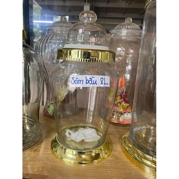 Bình Thủy Tinh Ngâm Rượu Sâm 8 Lít , 10 Lít, 15 Lít