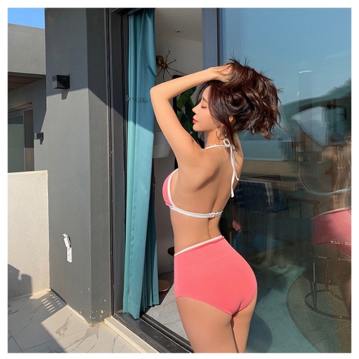 Bikini 2 mảnh nâng ngực 2 dây  hở lưng đồ bơi đi biển sang chảnh sexy Hàn Quốc 2593 E-10