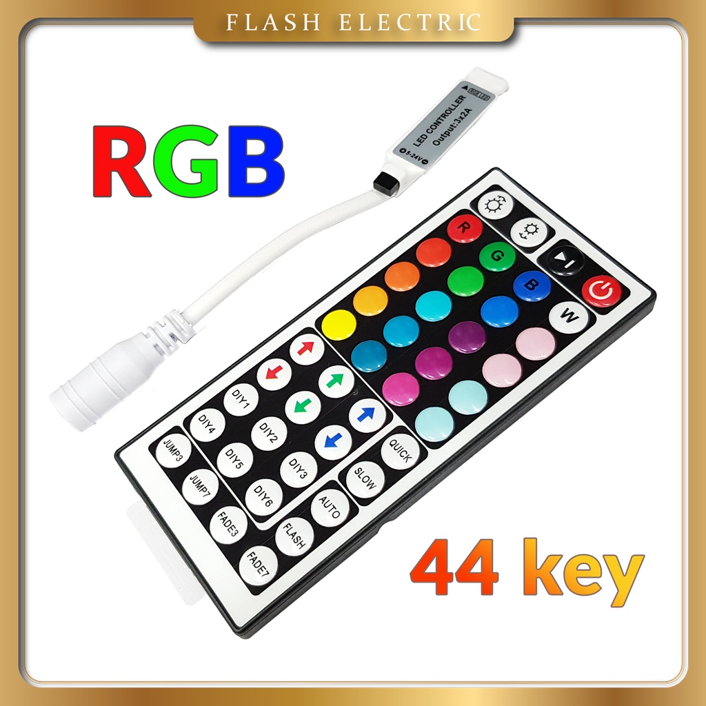 Bộ điều khiển Led RGB IR 44 phím cho led RGB 5050 / 3528 điện áp 5-12VDC
