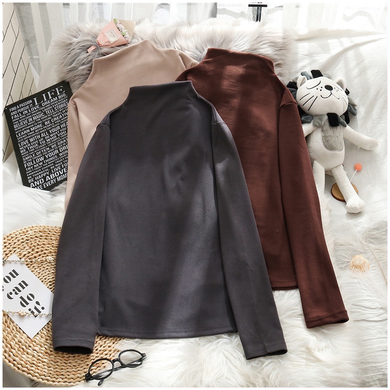 Áo Thun Nữ Dài Tay Màu Sắc Nhã Nhặn Thời Trang