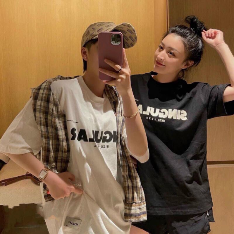 Áo thun ❤Có size❤ tay lỡ unisex ❤kèm ảnh thật %❤ Singular