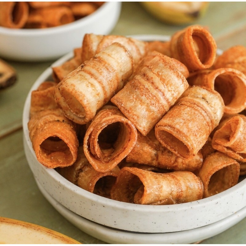 300g Chuối cuộn sấy giòn ít đường