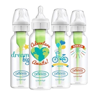 Bình sữa Dr Browns Option➕ hoạ tiết cổ hẹp 250ml