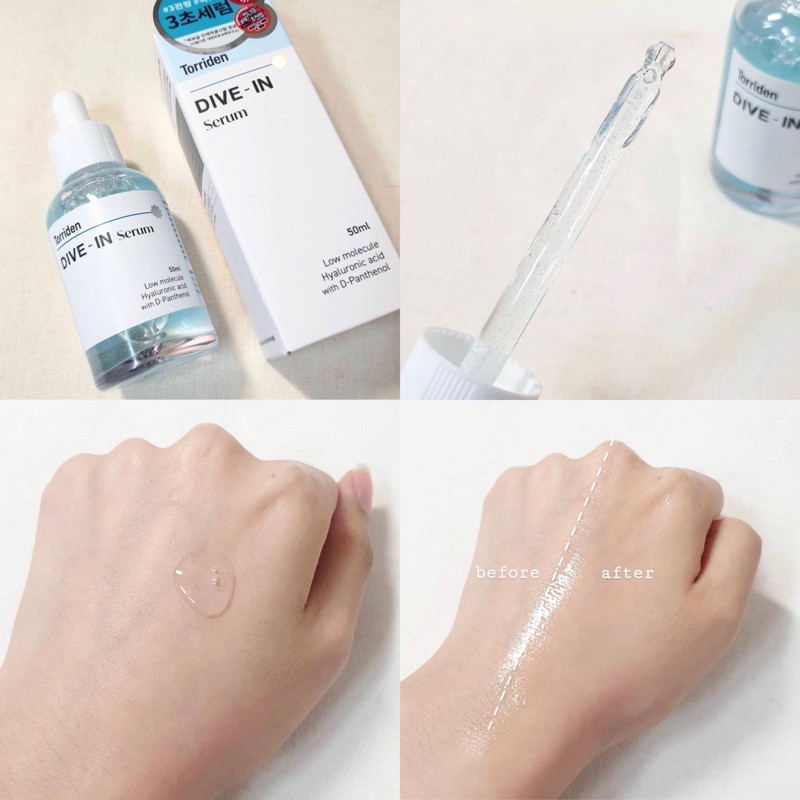 Tinh chất cấp nước phục hồi Torriden Dive-in Serum