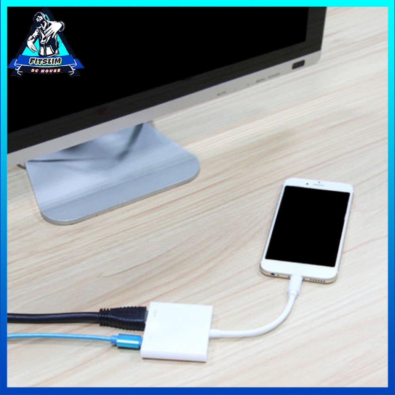 Cáp chuyển đổi Lightning sang HDMI Truyền hình kỹ thuật số AV Plug & Play cho iPhone