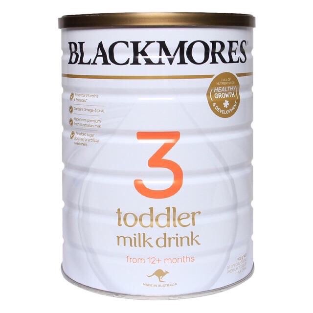 Sữa BLACKMORE Úc đủ số 1,2,3 900gr date 2022