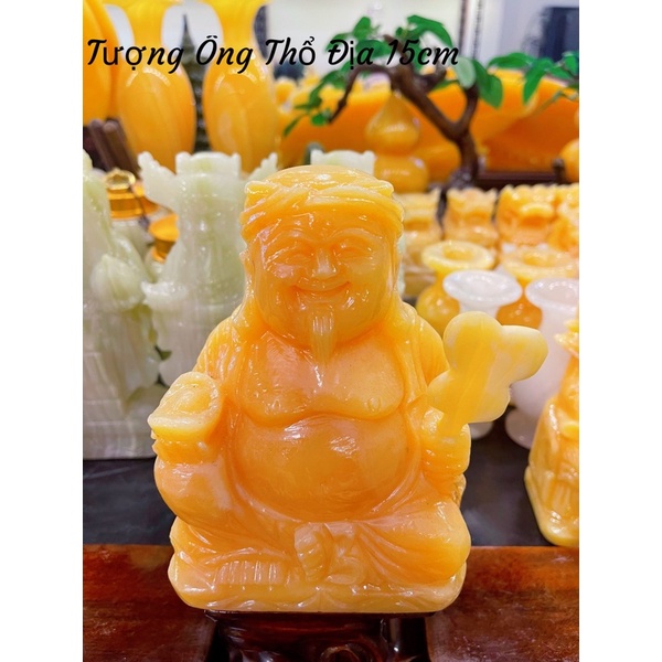 Bộ Tượng Thần Tài - Thổ Địa Đá Ngọc Hoàng Long Phong Thuỷ