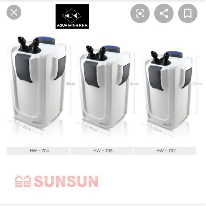 Lọc thùng Sunsun HW 702A - AQUA 169 MINH KHAI