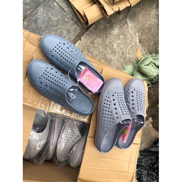 [Jzo Boutique] Dép sục nhựa nam nữ đi mưa, chống nước siêu nhẹ SNN001