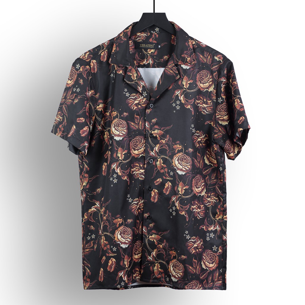 [VIDEO ÁO] Áo sơ mi nam hoạ tiết, áo unisex nam chất lụa thoáng mát không nhăn, thấm mồ hôi.