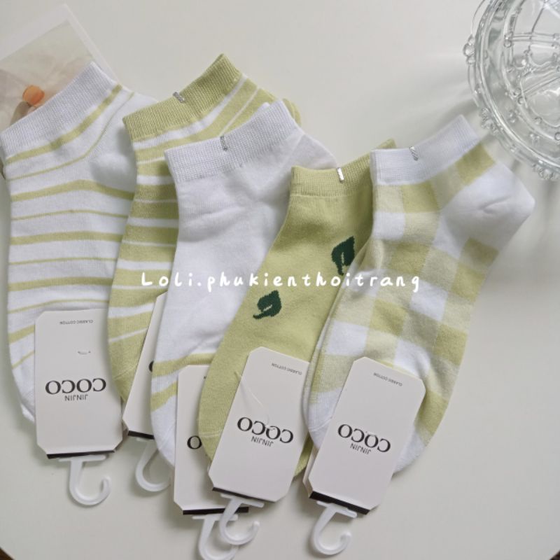 Tất Vớ Nữ Cổ Ngắn In Hình Dễ Thương Phong Cách Hàn Quốc Cho Nữ (TN002)