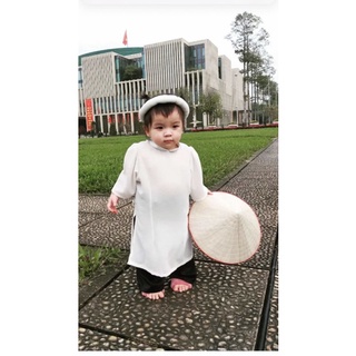 áo dài trắng cho bé gái