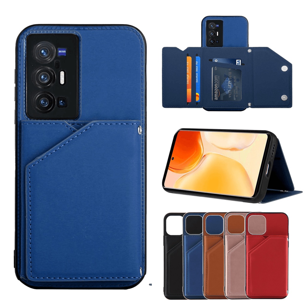 Ốp Điện Thoại Bề Mặt Cảm Giác Vân Da Cho VIVO V23E Y20 Y20I Y20S X70 PRO PLUS Y17 Y15 Y12 Y11