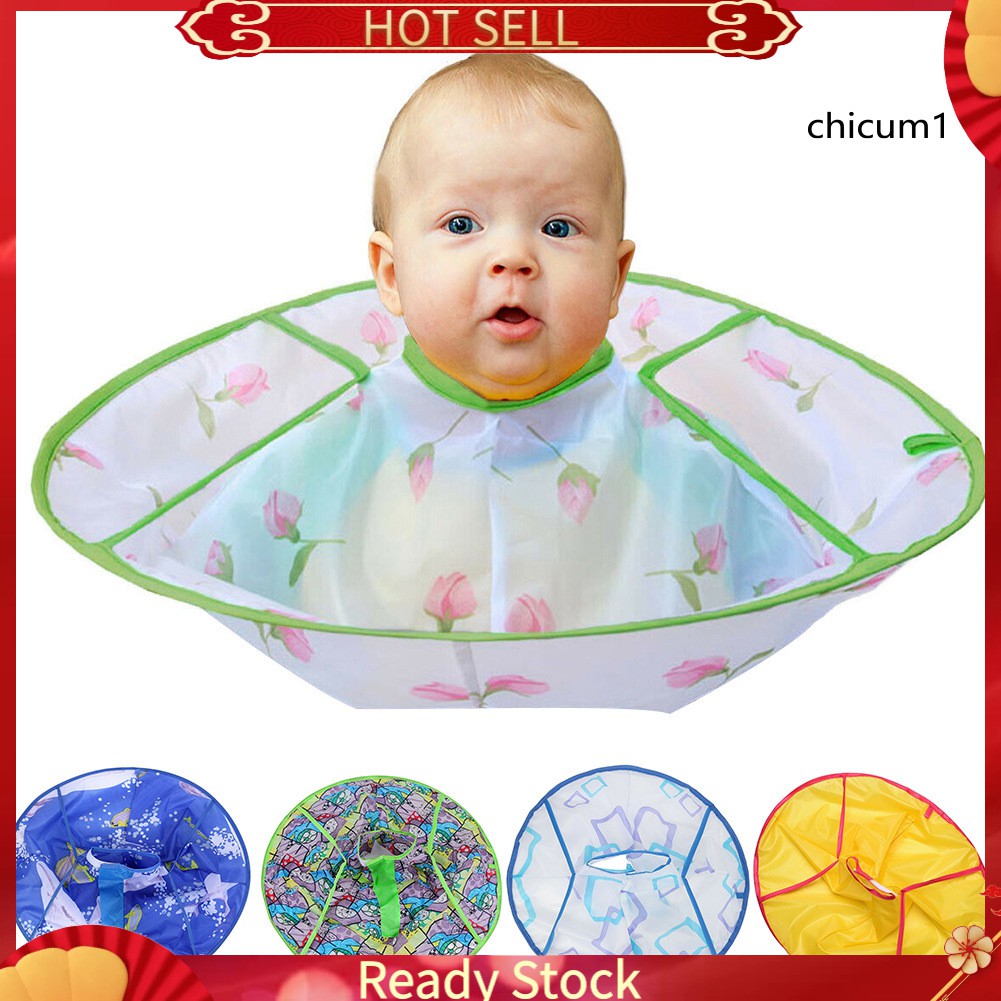 [Hàng mới về] Áo choàng cắt tóc họa tiết tùy chọn xinh xắn tiện lợi dành cho trẻ em