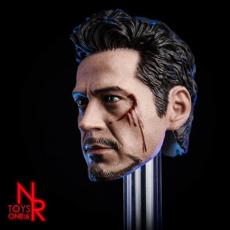 Mô hình đầu nhân vật Tony Stark MK5 2.0 tỉ lệ 1/6 12"