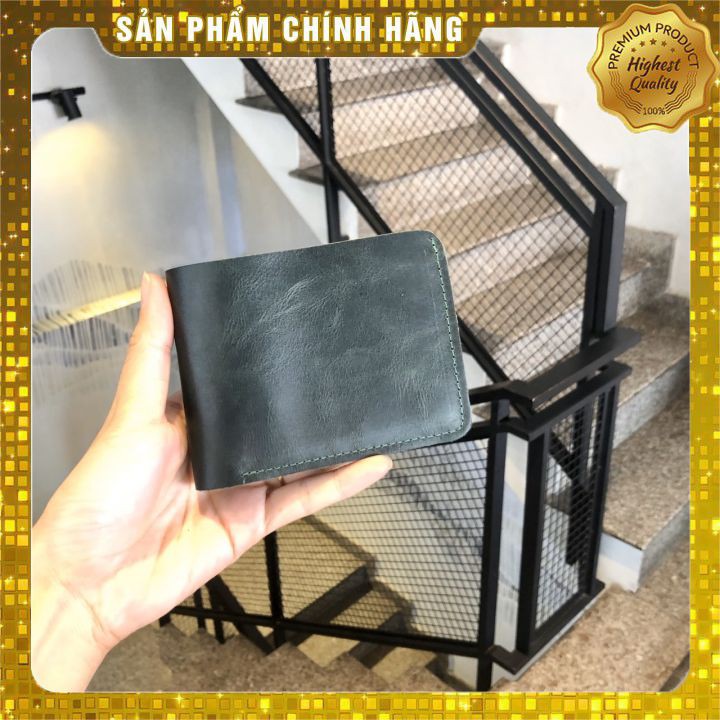 [FreeShip-Loại 1 Tốt Nhất]Ví Nam Da Bò Sáp Trơn Nằm Chính Hãng Siêu Bền Đẹp-ví da nam cao cấp-Bóp Da- Tặng Kèm Hộp Đựng