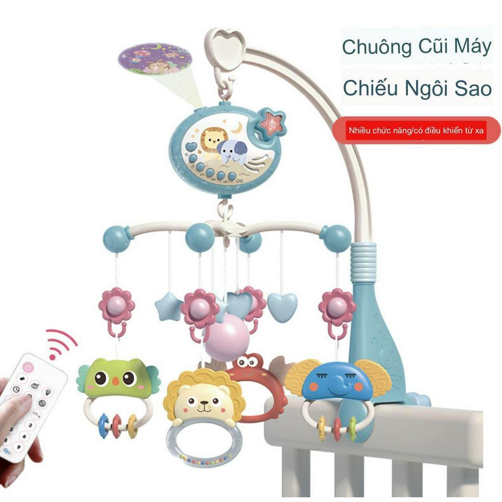 Treo nôi cũi xe đẩy,Treo nôi phát nhạc xoay tự động có đèn hình sáng khi tắt điện,phát nhạc ru ngủ,có điều kh