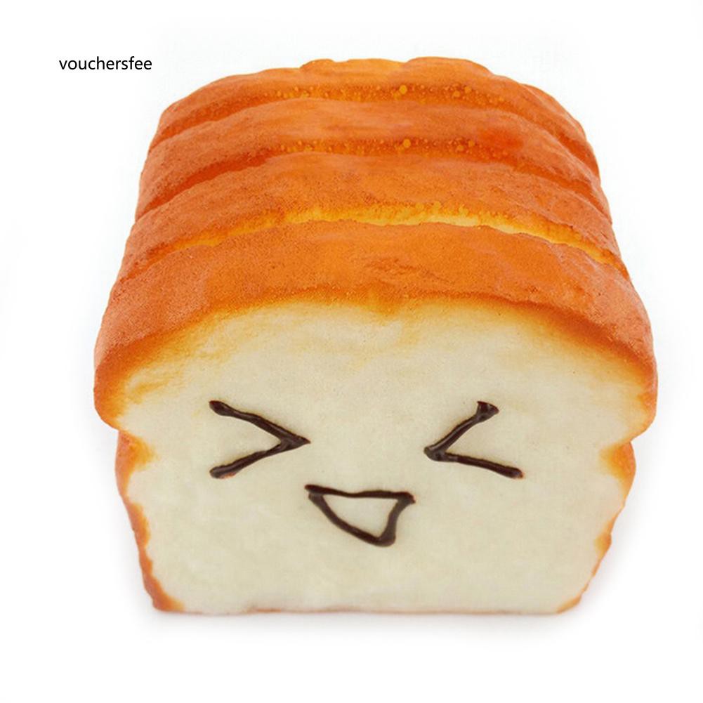 Toast Bread Squishy Expression Card Cellphone Holder Hand Pillow Stress Reliever