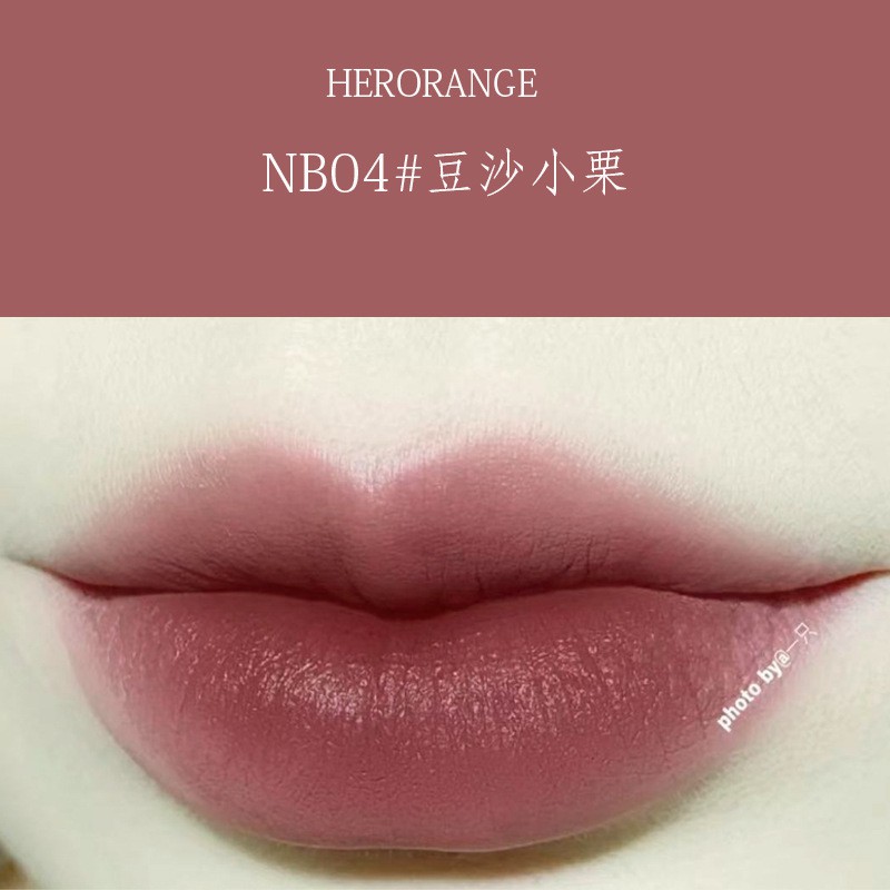 [Hàng mới về] Son lì HERORANGE mềm mịn như nhung chống thấm nước chống khô môi lâu trôi