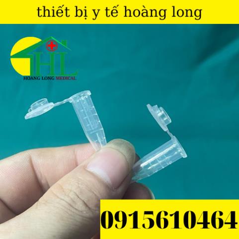 [Ttúi 1000 ] Ống Lưu Huyết Thanh - Ống Đựng Huyết Thanh - Ống Ly Tâm EPPENDORF 0,5ml Nắp Bật