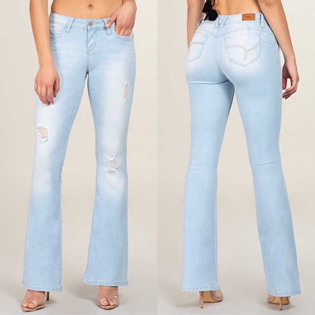 Quần jeans ống loe xuất khẩu