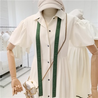 Đầm midi tiểu thư dáng xoè korea