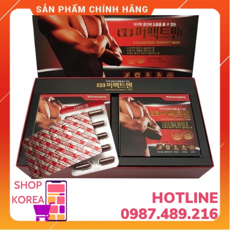 Viên Bổ Nam Giới KWANGDONG PERFECT MAN Hàn Quốc, Hộp 240 viên