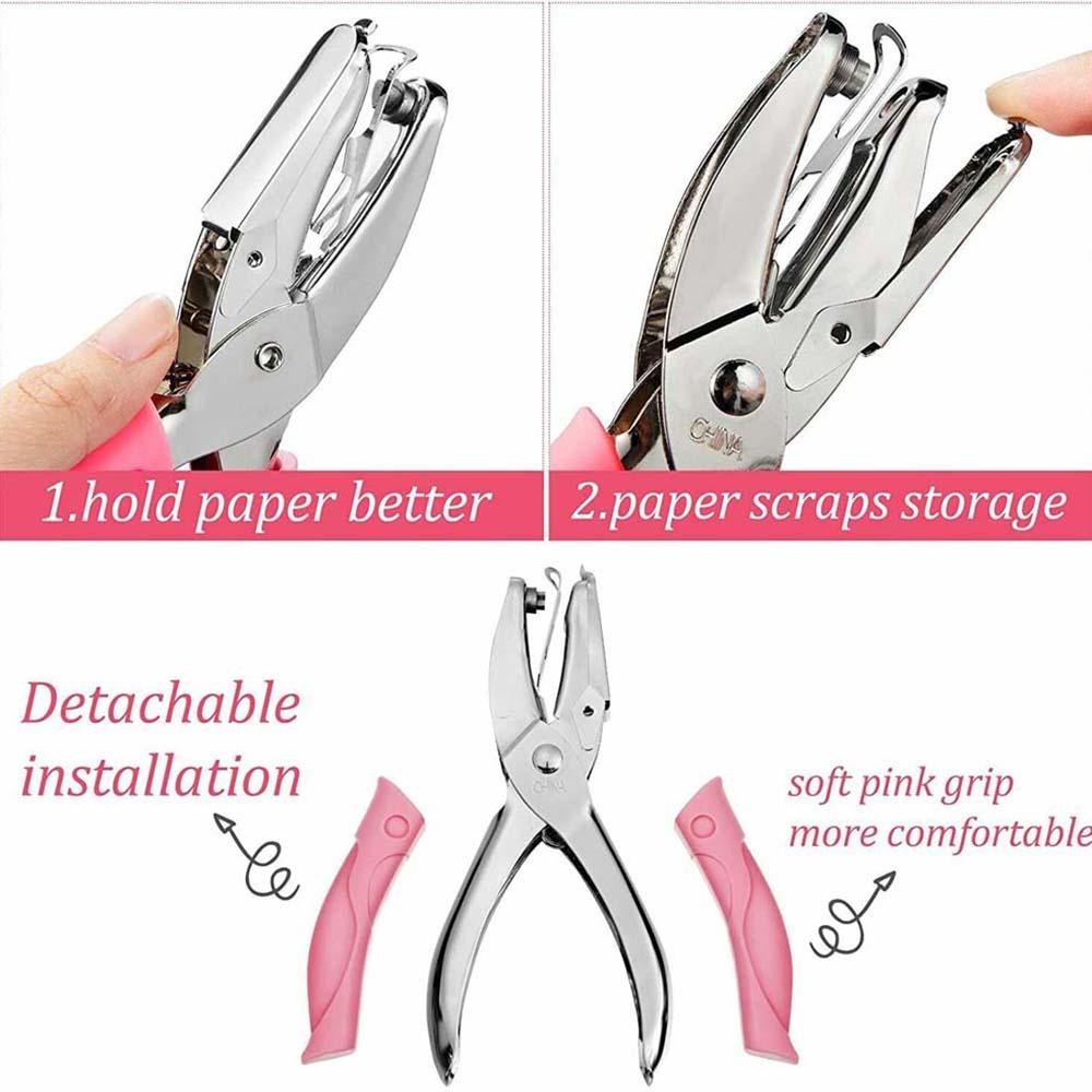 Dụng Cụ Đục Lỗ Cầm Tay Với Tay Cầm Mềm Mại Cho Sổ Tay / Vé Máy Bay Văn Phòng