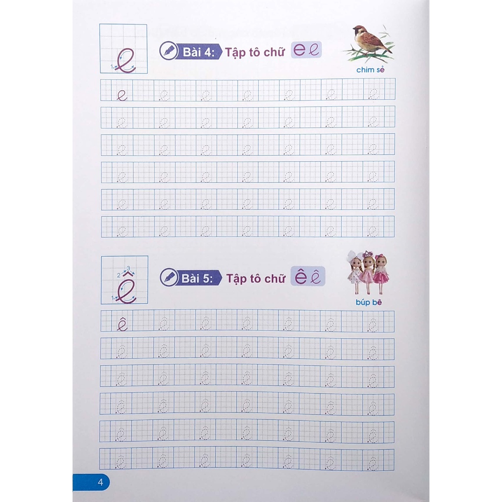 Sách Bước Đầu Học Viết - Tập Tô Chữ