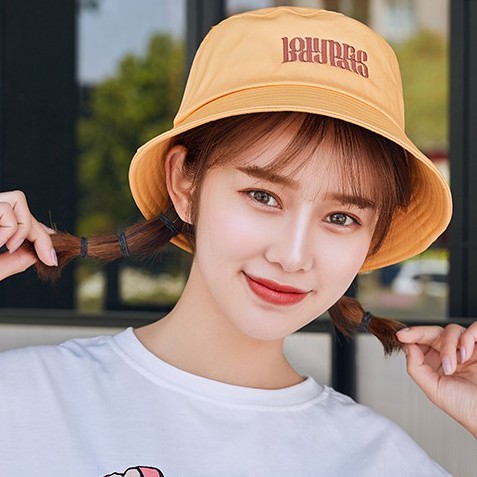 Mũ bucket ulzzang chữ thái in nổi hot trend dày dặn form chuẩn