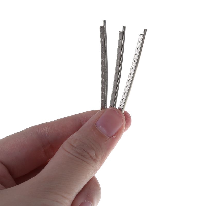 Bộ 24 phụ kiện dây phím đàn guitar acoustic cỡ 2.0mm màu ánh bạc