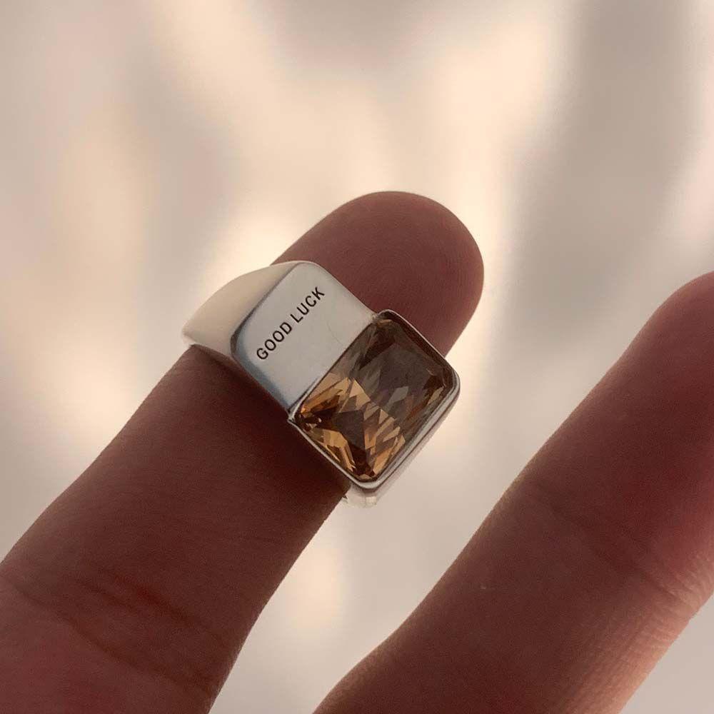 JARRED Nhẫn Hở Hình Bánh Sâm Panh May Mắn Phong Cách Hip Hop Thời Trang Dự Tiệc Cho Cặp Đôi