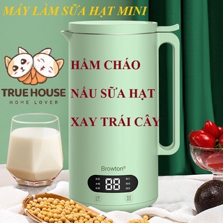 (XẢ KHO) Máy làm sữa hạt mini BROWTON - Máy Xay Sinh Tố Đa Năng,Sữa Đậu Nành, Hầm Cháo-H1059 - BẢO HÀNH 1 ĐỔI 1