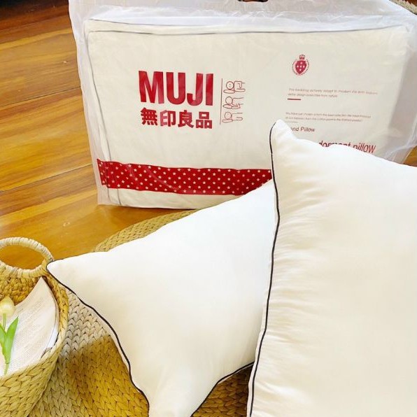 Ruột Gối Muji Ép Hơi Cao Cấp Kích Thước 50x70cm