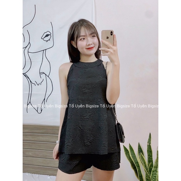 (T.U Bigsize 50-80kg) Bộ Xốp Cổ Tròn Bản To Sát Nách Loại 1 #48