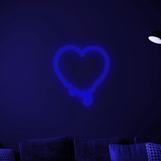 Đèn LED neon hình Tim chảy [INEON]