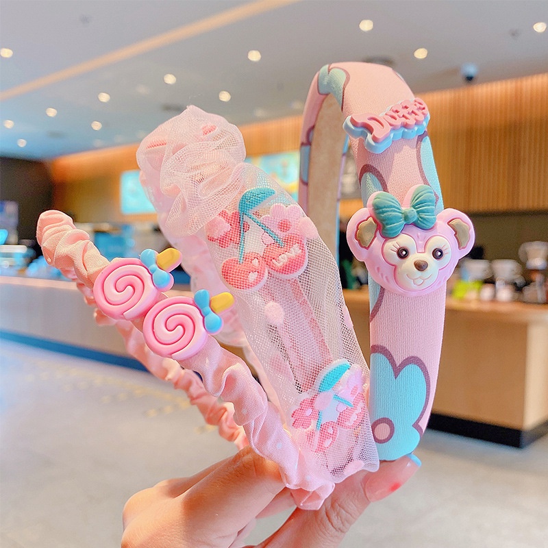 Kẹp Tóc Nơ Lưới Không Đau Chống Trượt Aku