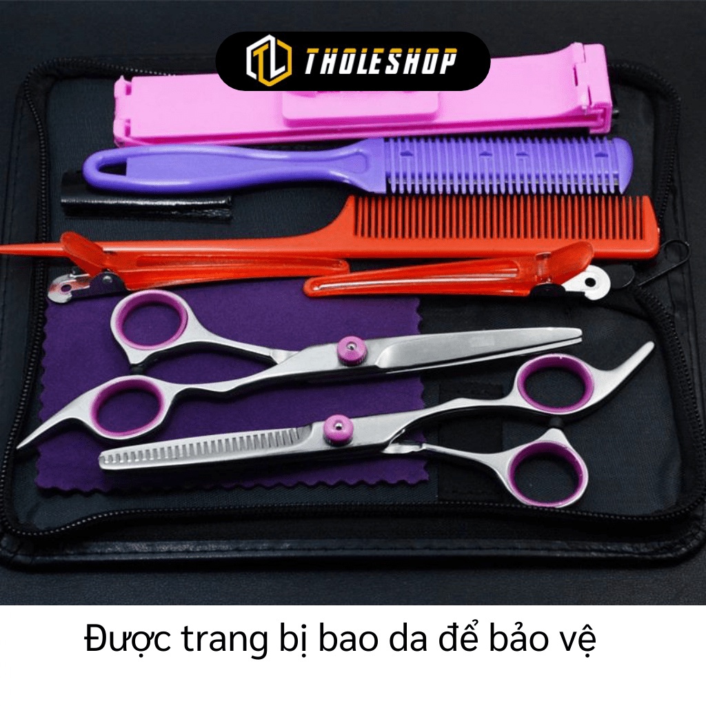 [SGD] Bộ Kéo Cắt Tóc - Bộ Phụ Kiện 8 Món Cắt Tóc Chuyên Nghiệp Tại Nhà, Chống Gỉ 8283